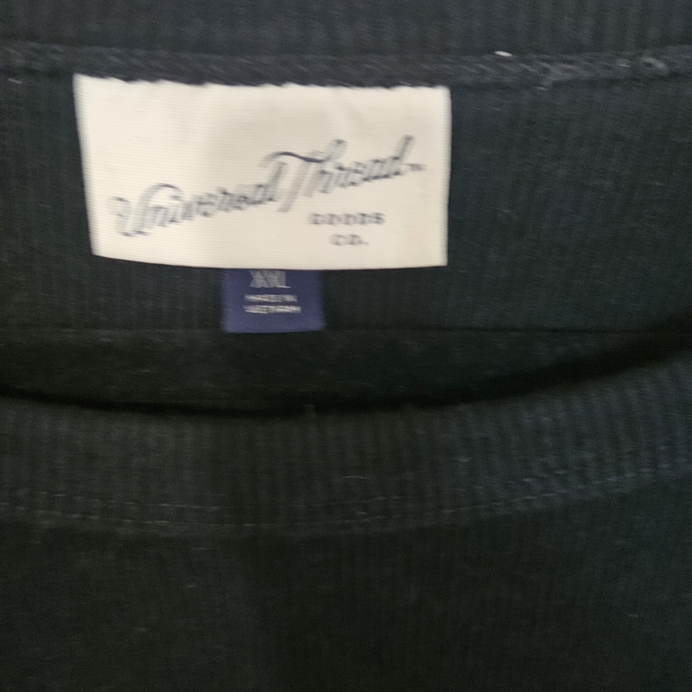 Universal Thread Black Ribbed Top - Picture 2 of 2